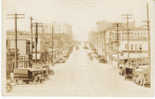 Everett WA Real Photo Postcard, Hewitt Avenue Looking West, Delivery Trucks, Street Car, Piggly Wiggly Store - Autres & Non Classés