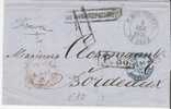 Rl074//  - RUSSLAND - St. Petersburg 1870 Nach Bordeaux. Kasten P 38 - Briefe U. Dokumente