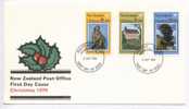 New Zealand FDC Christmas 3-10-1979 With Cachet - FDC
