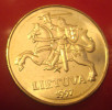 Lithuania - 50 Centi 1997  Y - UNC Horseman ,soldiers - Litouwen