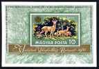 HONGRIE 1971, EXPOSITION CHASSE, CERVIDES, 1 Bloc Neuf** / Mint. R267 - Wild