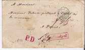 Rl115/ Aus Russland PD, Beide Rotviolett, 1864, Moskau - Lettres & Documents