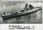 CARTE POSTALE CUIRASSE LE RICHELIEU - MAQUETTE PAR CHEVROLET A TAILLECOURT DOUBS 25 - Boats