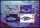 (011) Fiji  WWF  Fish Sheet  / Bf / Bloc Poissons / Fische / Vissen  ** / Mnh  Michel BL 45 I - Fidji (1970-...)