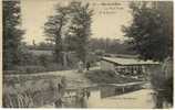 Carte Postale Ancienne Barneville - Le Pont Rose Et Le Lavoir - Métiers, Laveuses, Lavandières - Barneville