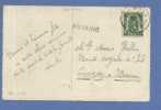 425 Op Kaart Met Stempel MONS , Met Naamstempel (Griffe)  ANVAING - 1935-1949 Piccolo Sigillo Dello Stato