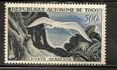 FRANCE - TOGO - POSTE AERIENNE - 1957 - FAUNA -  CIGOGNE  Yvert Nº 28  MINT (LH) - Autres & Non Classés