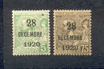 Mónaco  1921.-  Y&T Nº  48/49   ( Neuf C/charniere ) - Other & Unclassified