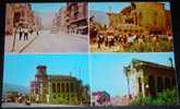 Macedonia,Skopje,Town Views,Before And After Earthquake,Ruins Of Railway Station And Army Club,postcard - Catastrophes