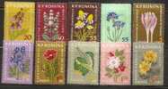 ROMANIA - 1959 FLOWERS - Yvert Nº 1652/1661 - Scott Nº 1298/1307 -  MINT (H) - Unused Stamps