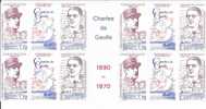 POSTE 532A X 4 + Vignettes - St PIERRE Et MIQUELON - CHARLES DE GAULLE - Unused Stamps