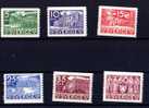 Suède 1935, 500° Ans Du Parlement, N° 229 / 34*  Cote 65 € - Unused Stamps