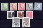 Suède 1951-52*, An  Complète, Gustave VI Adolphe, Christopher Polhem, Olavus Petri - Unused Stamps