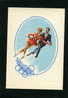 V1529 PUBBLICITA´ OLIMPIADE 1960 SPORT PATTINAGGIO.  CARTOLINA FORMATO GRANDE - Boxsport