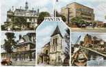 D93 - PANTIN  - Mairie, Piscine, Gare, Eglise, Canal De L'Ourcq - Pantin