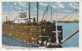 River Boat With Cotton Load, Mississippi Commerce New Orleans Vintage Postcard - New Orleans