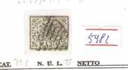 5982)  Francobollo Da 2bay..  N. 3  Usato II° Scelta - Stato Pontificio