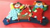 Porte-manteau Clown Pour Chambre D´enfant - Neuf, Sous Cellophane  - En Bois - 5 Crochets - Dimensions: 25 * 40 Cm - Ref - Theater, Kostüme & Verkleidung