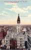 CPA Belle Carte Postale Wiew Of PHILADELPHIA - Bird's Eye City Hall - Tampon Philadelphia 1911 - Philadelphia