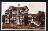 Real Photo Postcard Moreton Old Hall Staffordshire - Ref B154 - Autres & Non Classés