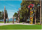 Indian Totems In Stanley Park Vancouver BC Postcard, Native Art - Vancouver