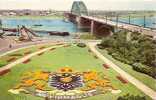 NIJMEGEN. WAALBRUG MET BLOEMENTAPIJT V/H WAPEN VAN NIJMEGEN. - Nijmegen