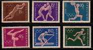 BULGARIA / BULGARIE - 1960 - XVll Jeux Olimpique A Roma - 6v Perf. MNH - Ete 1960: Rome