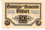 DITFURT  -   ** 50 Pfennig Gutschein Der Gemeinde ** (gültig Bis Zum Aufruf - Ditfurt Den 01 07 1921 - Other & Unclassified