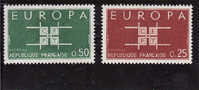 France,  Yv.no.1396/7 , Neufs** - 1963