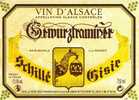 Etiquette De Vin D´ALSACE Gewurztraminer - Gewurztraminer