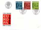 PORTUGAL FDC MICHEL 1012/14 €12.00 EUROPA 1966 - 1966