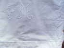 Drap Ancien  Monogramme FM 167x262 ---------------------------------2605---- - Sabanas/Cubrecamas