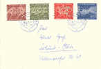 BUNDESPOST : 1960 : Y.205-08 : Travelled Letter JEUX OLYMPIQUES,OLYMPICS,ROME 1960,ATHLETICS,OLYMPIC ANNEAUX OLYMPIQUES, - Verano 1960: Roma