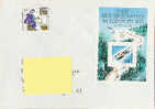 BUNDESPOST : 1991 : Y.BF 22 : Travelled Letter : BOBSLEIGH, - Inverno