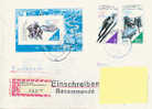 D.D.R./EAST-GERMANY: 1988 : Y.2754,56 + BF 89 : Trav. Letter : WINTER OLYMPICS,CALGARY 1988,SLEIGH,BOBSLEIGH,SKI-JUMPING - Inverno1988: Calgary