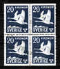 SUEDE - PA 7b Oblitéré (2 Paires Se Tenant) Cote 5 Euros Depart à 10% - Used Stamps