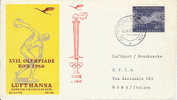 Jeux Olympiques 1960  Vol Olympique  Olympic Flight  Frankfurt  Roma - Ete 1960: Rome
