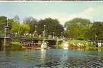 SWAN BOATS. PUBLIC GARDENS. BOSTON MASSACHUSETTS. - Boston