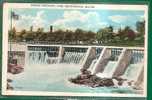 NORTH CHANNEL DAM, SKOWHEGAN 1929 POSTCARD - Andere & Zonder Classificatie