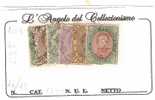 6104)1889 Umberto I° 5v. Da 5+40+45+60c+1+5£. Usati  Serie Completa - Gebraucht