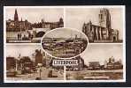 Real Photo Multiview Postcard Liverpool Lancashire - Ref B157 - Liverpool