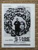 PLAQUETTE - FILM - JE T´AIME JE T´AIME - ALAIN RESNAIS - CLAUDE RICH - Pubblicitari