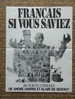 PLAQUETTE -  FILM - FRANCAIS SI VOUS SAVIEZ - ANDRE HARRIS - ALAIN DE SEDOUY - DOCUMENTAIRE - HISTOIRE - Cinema Advertisement