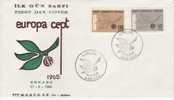 TURKEY FDC MICHEL 1962/63 €12.00 EUROPA 1965 - 1965