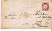 Brs160/ Friedrichsrode Ex Thurn+Taxis. Stempel 1874 Auf U3IA - Covers & Documents