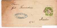 Brs163/ Lübeck, Hufeisenstpl. 1873 Auf Streifband - Storia Postale