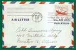 AIR LETTER - 2-line Inscription At Back - FIRST DAY COVER  Apr-29-1947 - Scott N° UC16 - 1941-60