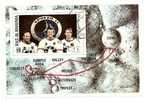 Bloc Feuillet De Ras Al Khaima,l'homme à La Conquête De La Lune: Mission Apollo XIV, Sheppard,mitchell, Surface Lunaire - Asia