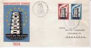 NETHERLAND FDC MICHEL 683/84 EUROPA 1956 - 1956