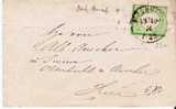 Brs178/ Mannheim, Ortsbrief 1874, Grosses Schild, 1 Kreuzer - Storia Postale